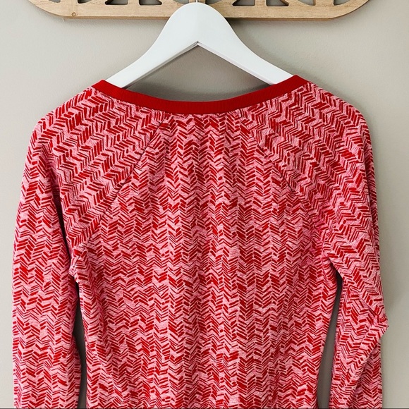 Athleta Coronada Long Sleeve Running Top Red Sz Small - Picture 9 of 11